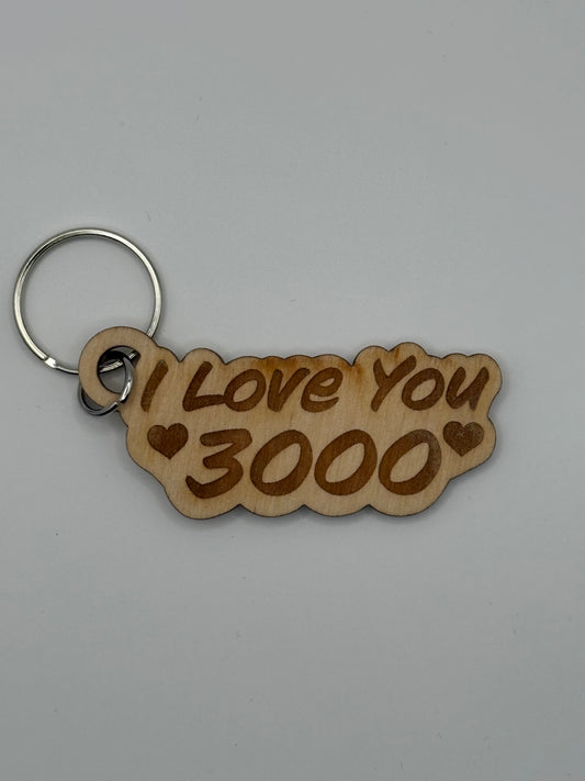 I Love You 3000 Keychain